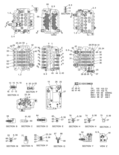 水力掘削機 主制御バルブ 426-00078C 42600078C ドーサン DH150LC-7 0