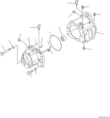 708-1L-00370 708-1L-01310 For Komatsu D275AX-5EO Bulldozer Hydraulic Pump Piston Pump Original  WORK EQUIPMENT PUMP