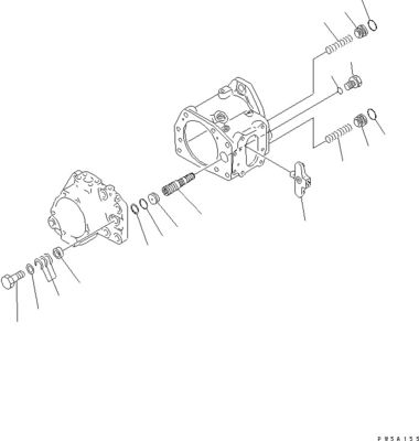 708-1L-00370 708-1L-01310 For Komatsu D275AX-5EO Bulldozer Hydraulic Pump Piston Pump Original  WORK EQUIPMENT PUMP