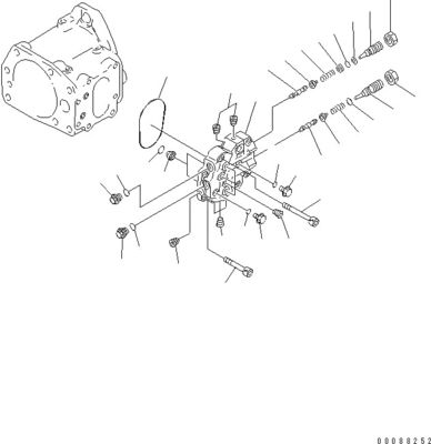 708-1L-00370 708-1L-01310 For Komatsu D275AX-5EO Bulldozer Hydraulic Pump Piston Pump Original  WORK EQUIPMENT PUMP