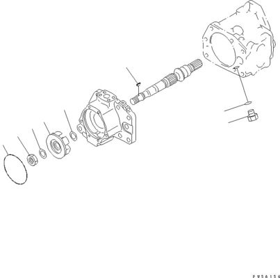 708-1L-00370 708-1L-01310 For Komatsu D275AX-5EO Bulldozer Hydraulic Pump Piston Pump Original  WORK EQUIPMENT PUMP