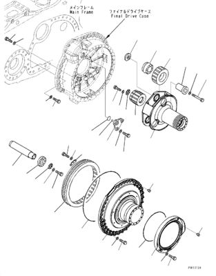 17M-27-00253 17M-27-00420 17M-27-00262 For Komatsu Bulldozer D275A-5R Travel Assembly Final Drive Travel Motor Original