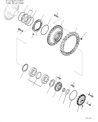 17M-27-00253 17M-27-00420 17M-27-00262 For Komatsu Bulldozer D275A-5R Travel Assembly Final Drive Travel Motor Original