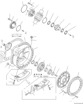 195-27-00921 195-27-00900 Final Drive For Komatsu Bulldozer D375A-6