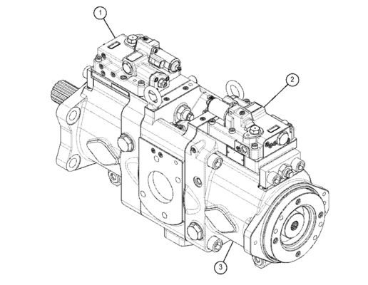 TQ 330 GC 掘削機 メイン水力ポンプ 5511122 5511136 5511121 K7V160