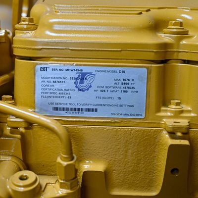 産業用掘削機エンジン 黄色 耐久性 TQ C15
