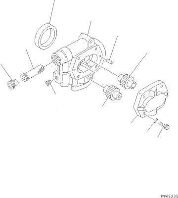 708-2L-00960 708-2L-00961 708-2L-05420 コマツーWA700-3用 水力ポンプ ローダーポンプ オリジナル 高品質