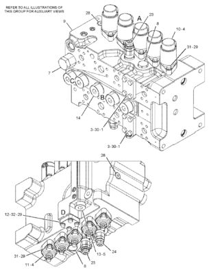 CAT 455-2663 424-937 メイン制御バルブ 349E 349F