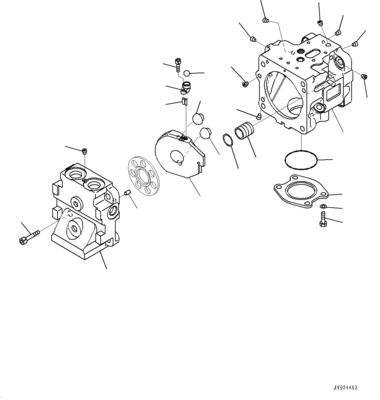708-1S-00950 コマツー D375A-6R ブールドーザー ハイドロリックファンポンプ ピストンポンプ オリジナル 高品質のアフターマーケット