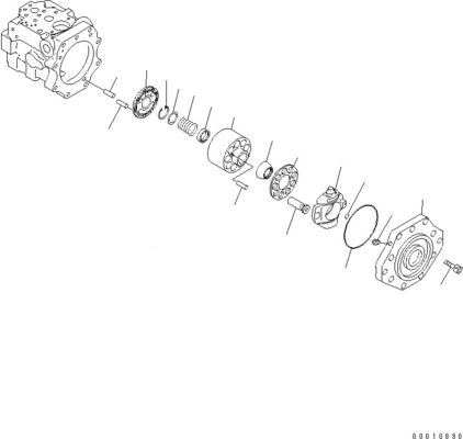 708-1W-00600 708-1S-00910 R7081S00910 R7081W00600 コマツーD475A-5ブルドーザーのため 液圧扇風機ポンプ ピストンポンプ オリジナル