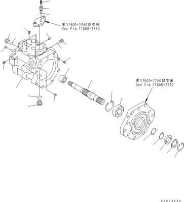 708-1W-00600 708-1S-00910 R7081S00910 R7081W00600 コマツーD475A-5ブルドーザーのため 液圧扇風機ポンプ ピストンポンプ オリジナル