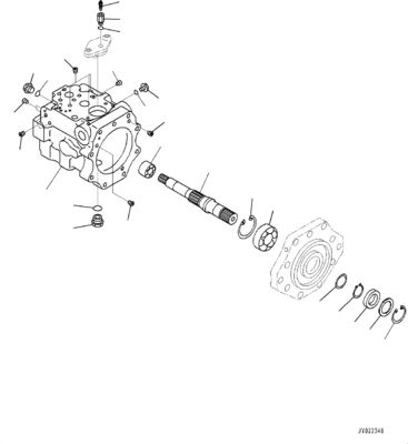 708-1W-00690 708-1W-01690 708-1W-04222 コマツーD375A-6ブルドーザー用 ハイブリューリック扇風機ポンプ オリジナル 高品質