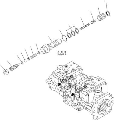 708-2G-00800 708-2G-00801 708-2G-01081 コマツー・ローダー用WA600-6 水力ポンプ ピストンポンプ メインポンプ 高品質