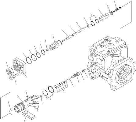 708-2G-00800 708-2G-00801 708-2G-01081 コマツー・ローダー用WA600-6 水力ポンプ ピストンポンプ メインポンプ 高品質