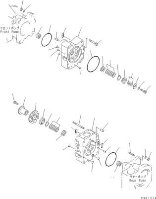 708-2L-00950 708-25-02044 708-2L-00951 708-2L-05420 コマツー用 WA800-3 WA900-3 ハイドロリックロードポンプ メインポンプ