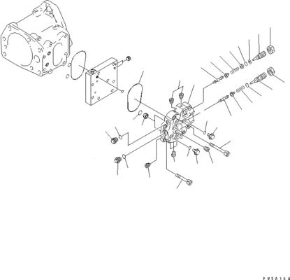 708-1L-00300 R7081L00300 708-1L-01310 708-1L-04010 コマツーブルドーザーのためのD275AX-5 水力労働装置 パンプ 原装