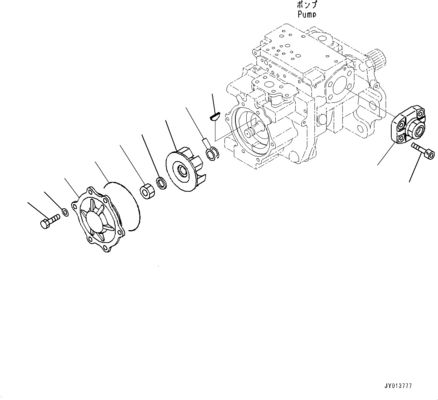 708-1H-00260 708-1H-01260 コマツーブルドーザーのために D375A-6 D375A-6R 水力主ポンプ オリジナルの作業機器ポンプ