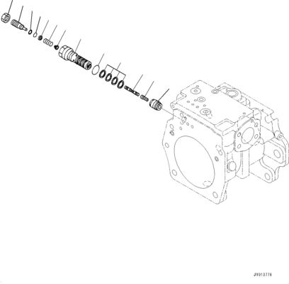 708-1H-00261 708-1H-01261 708-1H-04270 コマツーブルドーザーのために D375A-8 水力主ポンプ オリジナルワーク機器ポンプ