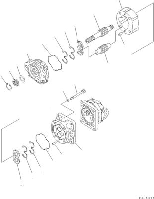 705-52-30920 705-14-34540 コマツーブルドーザーのために D275A-5D D275AX-5 D275A-5R 水力ポンプ ピストンポンプ