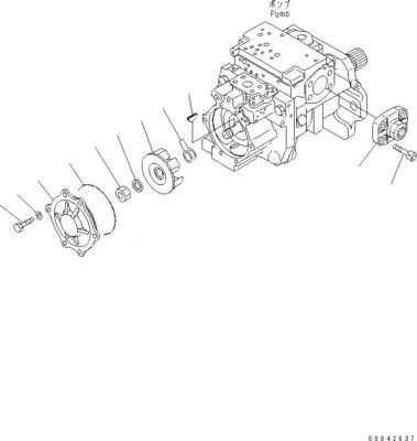 708-1H-00250 708-1H-00251 コマツーブルドーザーのために D155AX-6 D155AX-6A 水力主ポンプ オリジナルワーク機器ポンプ