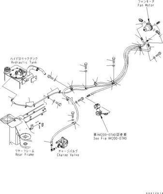418-03-33241 4180333241 コマツーホイールローダー WA100-5 WA150-5 WA200-5 WA270 ハイドロリックファンモーター