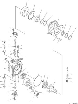 706-7H-01101 706-7H-12310 706-7H-01100 コマツーブルドーザーのために D155AX-6 D155AX-7 水力モーター HST パンプ