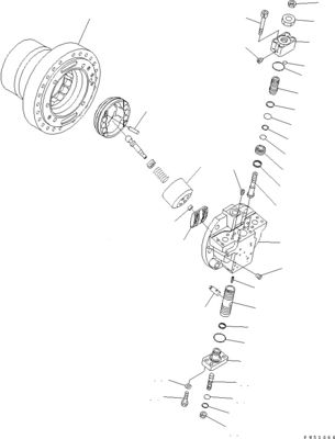 708-7H-00040 708-7H-11110 コマツー向け D275AX-5EO ブールドーザー 水力 H.S.S.モーター オリジナル 高品質 アフターマーケット