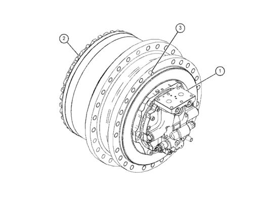 455-2770 155-9198 455-2772 455-2771 CAT 390D 390F 385C 掘削機 移動組成 最終駆動 オリジナル移動モーター