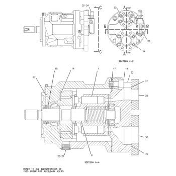 CAT 784C 785C トラクター トラック 液圧主ポンプ ピストンポンプ パンプ ASSY パンプ GP-ピストン 後置品 高品質 オリジナル