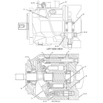 2354108 CA2354108 235-4108 CAT 416D 424D バックホー・ローダー 水力主ポンプ 活塞ポンプ ポンプ ASSY ポンプ GP-ピストン 後置品 高品質 オリジナル