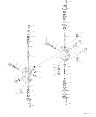 709-82-12600 709-83-12600 コマツーWA150-6 WA100-5 輪載荷機 ハイドロリック メイン制御バルブ 建設機械部品 後産品 高品質 オリジナル